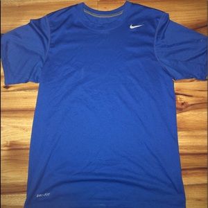 Blue Nike Dri-Fit shirt size S
